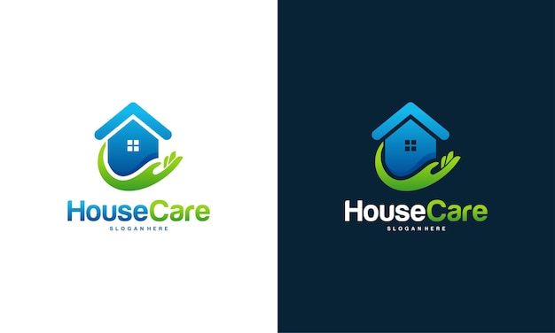 Vetor de conceito de design de logotipo house care