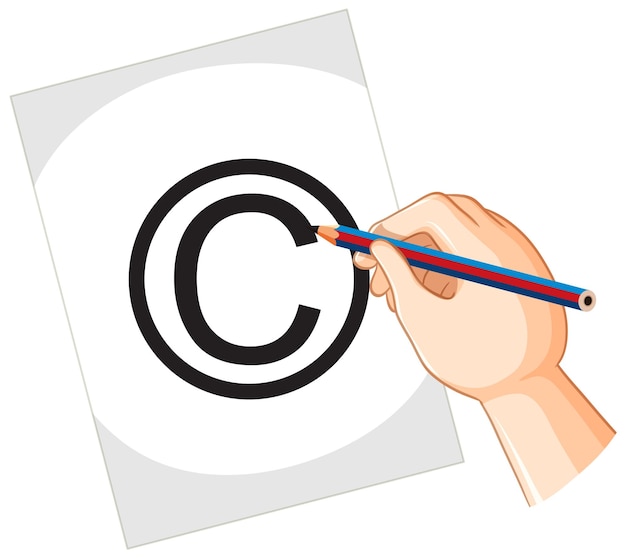 Vetor grátis vetor de conceito de símbolo de direitos autorais