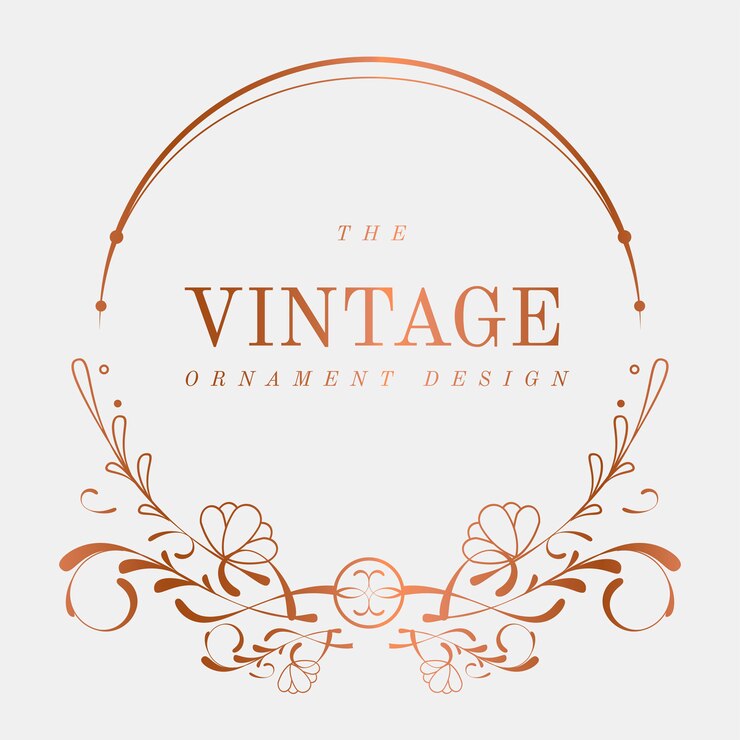 Vetor grátis vetor de crachá luxuoso vintage art nouveau