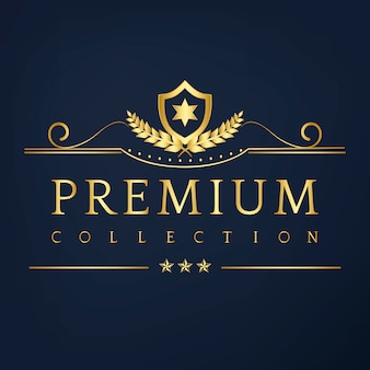 Vetor de design de distintivo de coleção premium