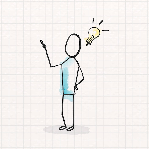 Vetor grátis vetor de design de doodle de inovação criativa