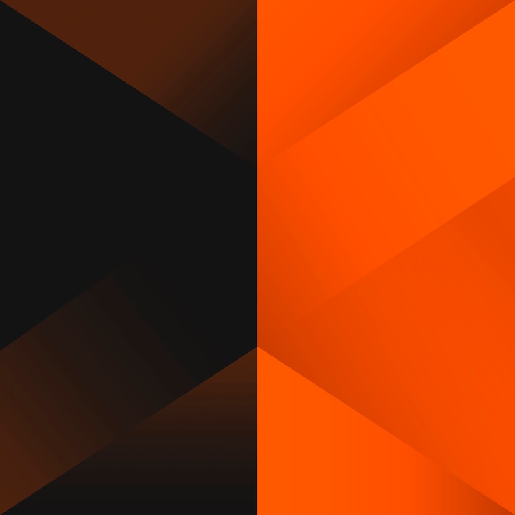 Vetor grátis vetor de design de fundo geométrico laranja