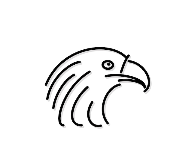 Vetor grátis vetor de design de logotipo corporativo de identidade de marca eagle eye