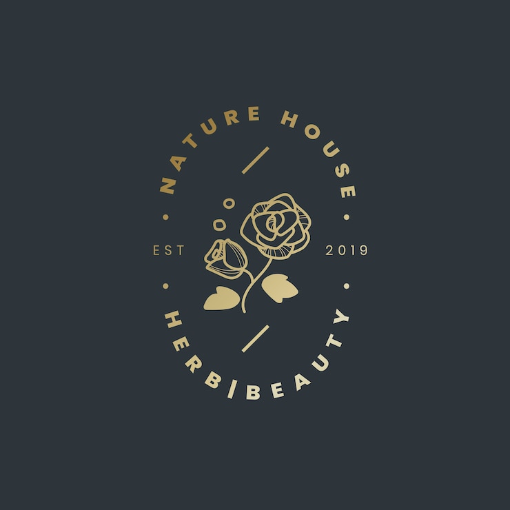 Vetor grátis vetor de design de logotipo de casa de natureza