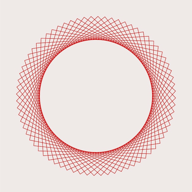 Vetor de elemento geométrico circular abstrato