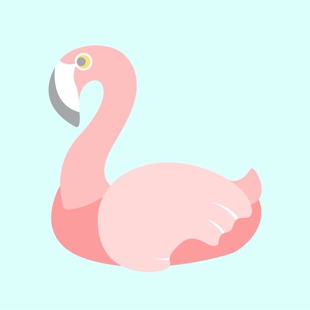 Vetor de flamingo pastel