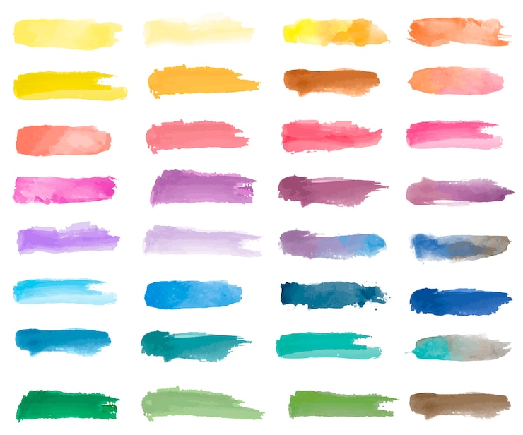 Vetor grátis vetor de fundo colorido patch aquarela