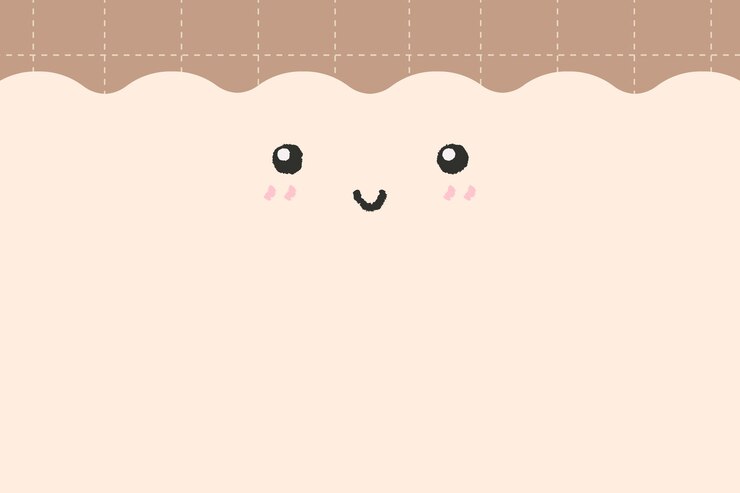 Vetor grátis vetor de fundo de emoticon bonito rosto sorridente com espaço de cópia