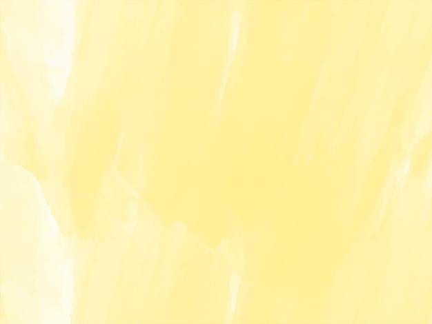 Vetor de fundo decorativo de textura de aquarela amarela suave