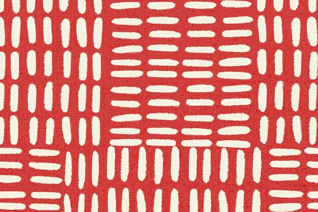 Vetor de fundo vermelho padrão, design vintage