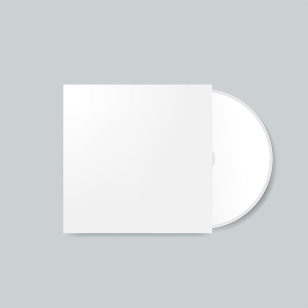 Vetor de maquete de design de capa de cd