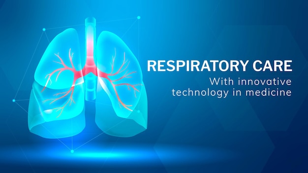 Vetor de modelo de tecnologia de cuidados respiratórios