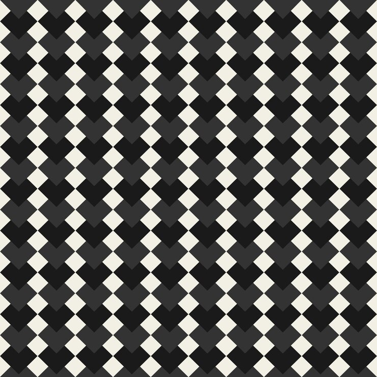 Vetor grátis vetor sem costura padrão textura de fundo abstrato com hexágono forma de ladrilhos monocromáticos de corações