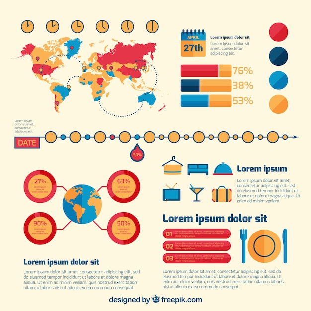 Viajando modelo infográfico