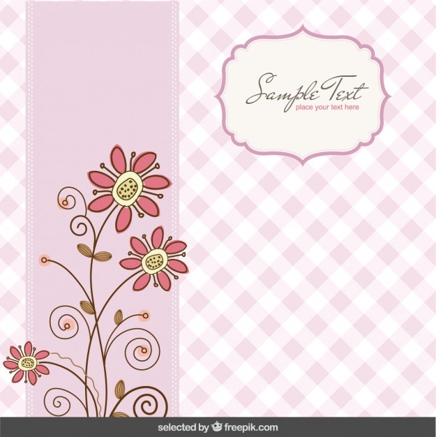 Vichy-de-rosa fundo floral