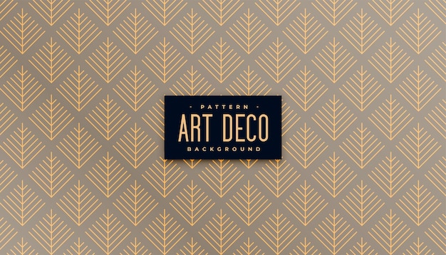 Vetor grátis vintage art deco linhas douradas pano de fundo para papel de embrulho