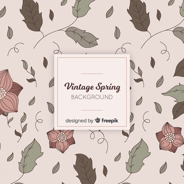 Vintage deixa o padrão de primavera