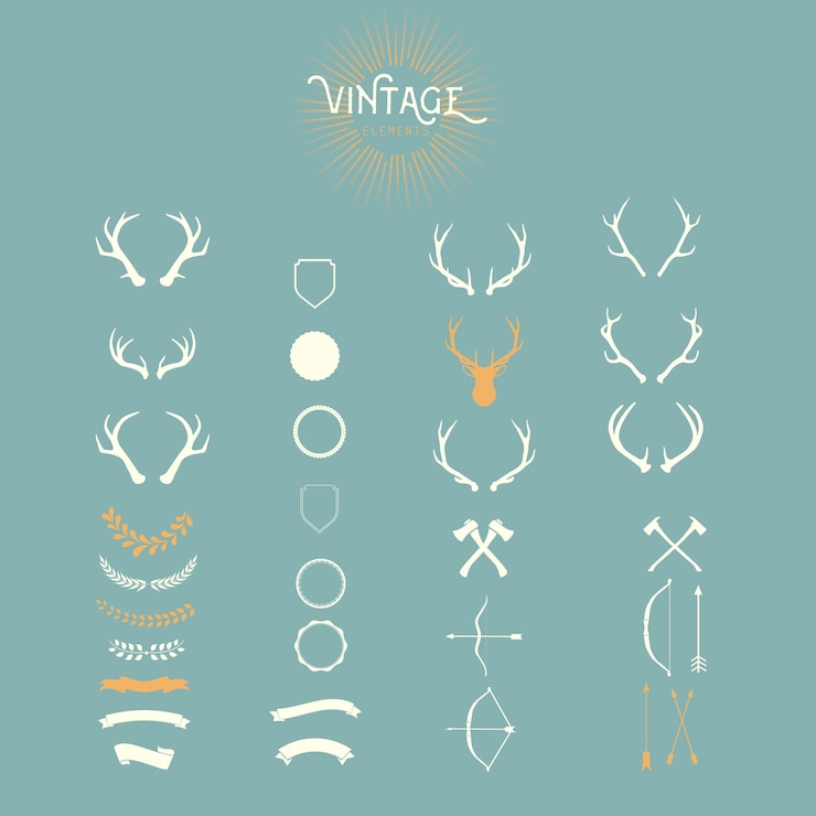 Vetor grátis vintage design set