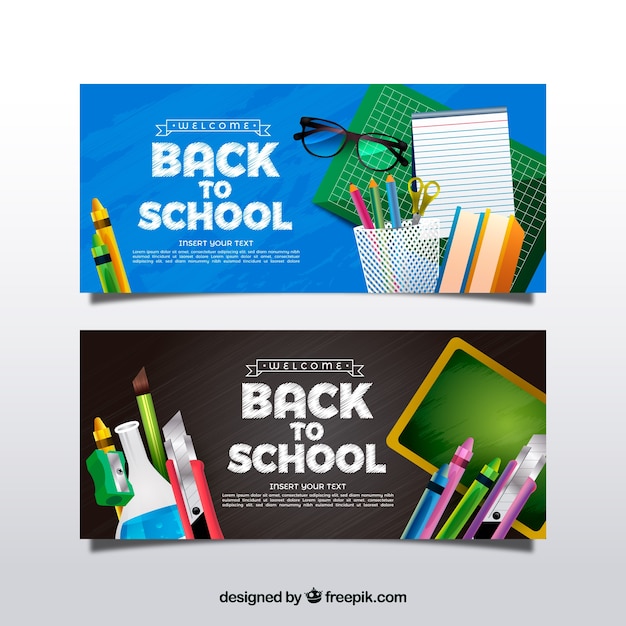 Volta detalhada para banners de escola