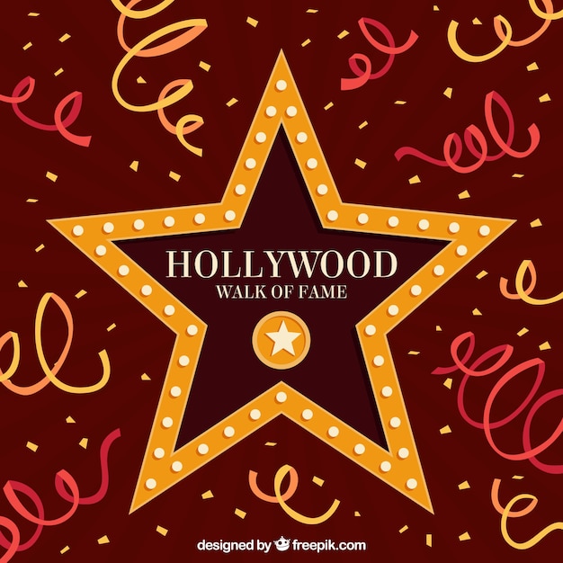 Walk of fame star background