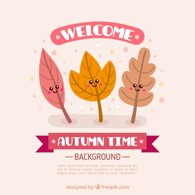 Welcome autumn background