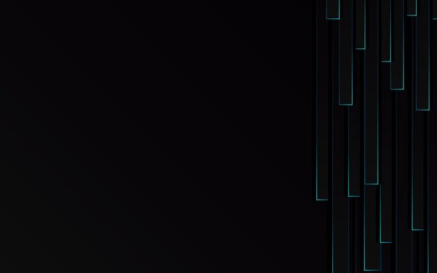 Zoom de velocidade de tubulação de luz azul abstrato na tecnologia de fundo preto