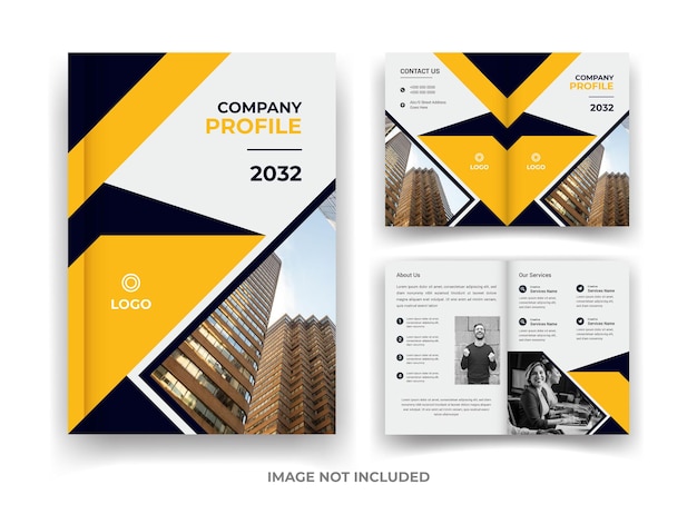 Vetor 04 página design de brochura de negócios e relatório anual e modelo de revista