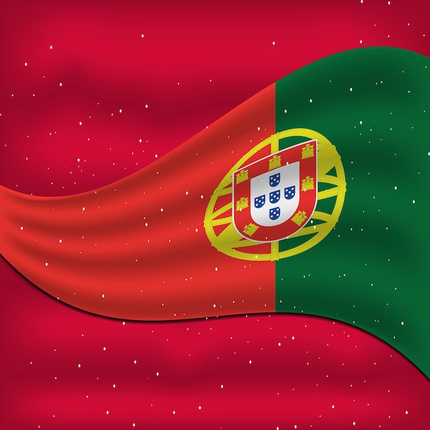 Vetor 1 de dezembro design de bandeira do dia da independência de portugal