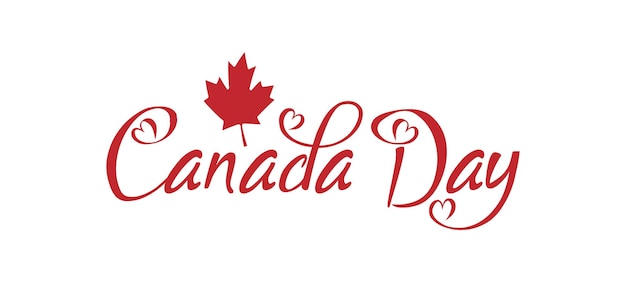 1º de julho feliz dia do canadá ilustração vetorial