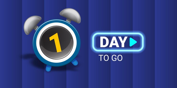 Vetor 1 dia para começar modelo de design de banner