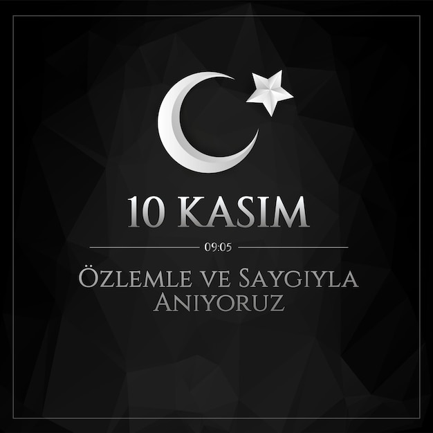 10 kasim data comemorativa 10 de novembro dia da morte Mustafa Kemal Ataturk , primeiro presidente da Turquia