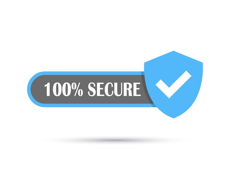 Vetor 100 ícone seguro em estilo plano ilustração vetorial de garantia de privacidade em fundo isolado conceito de negócio de sinal de risco de segurança