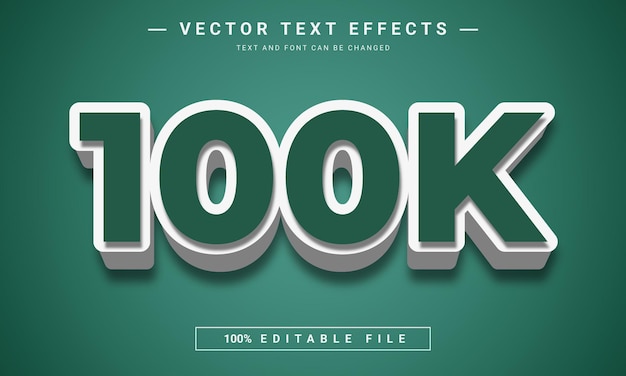 100 mil efeitos de texto 3d editáveis