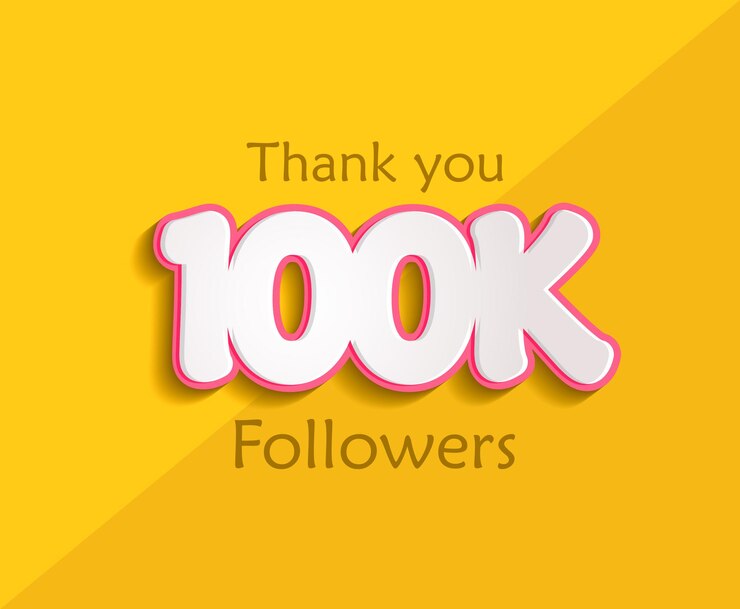 Vetor 1000 mil seguidores vetor grátis