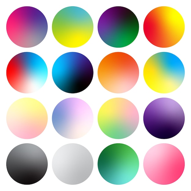 12 Coleção de gradientes divertidos e coloridos