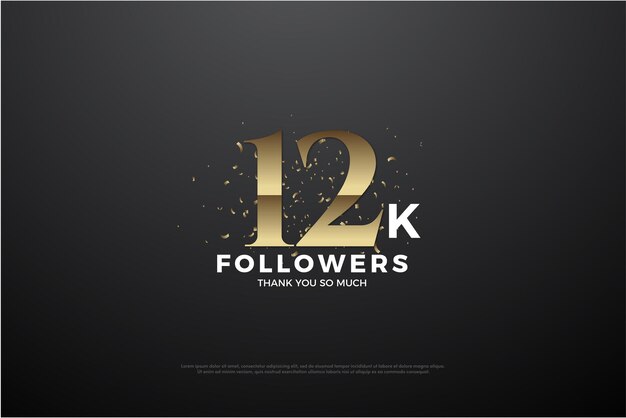 12 mil seguidores com um design simples