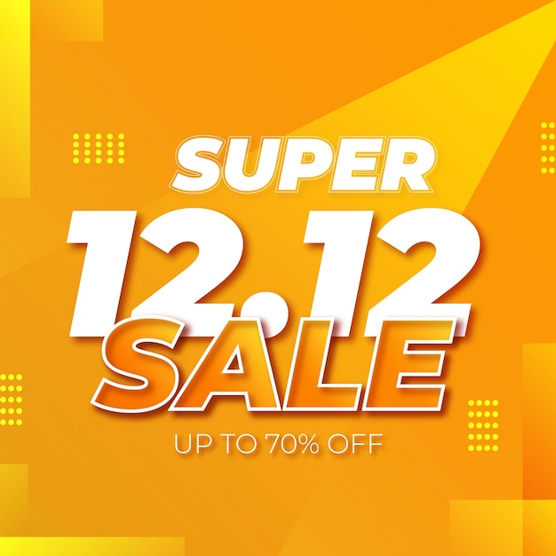 1212 vendas online de dia de compras Instagram ou meta post design