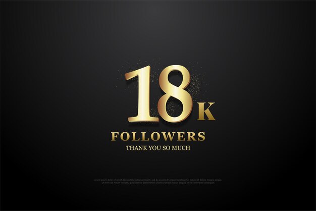 18k seguidores com números de ouro extravagantes