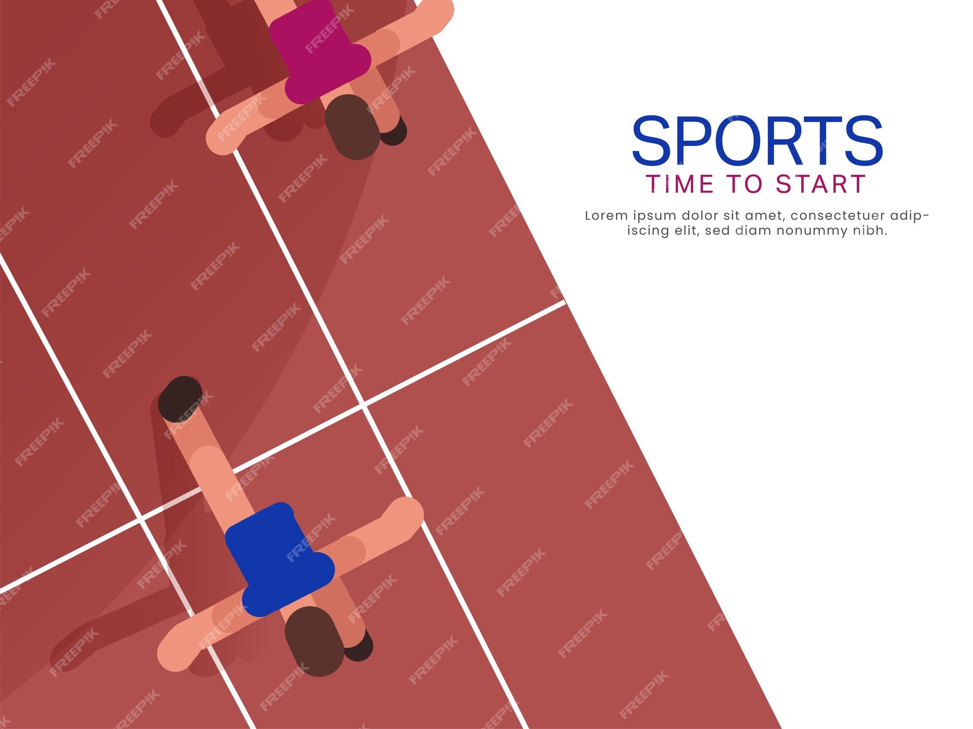 2021 games concept com diversos athletic running sprint na pista