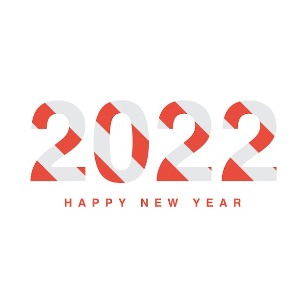 2022 Feliz Ano Novo pirulito isolado em fundo transparente