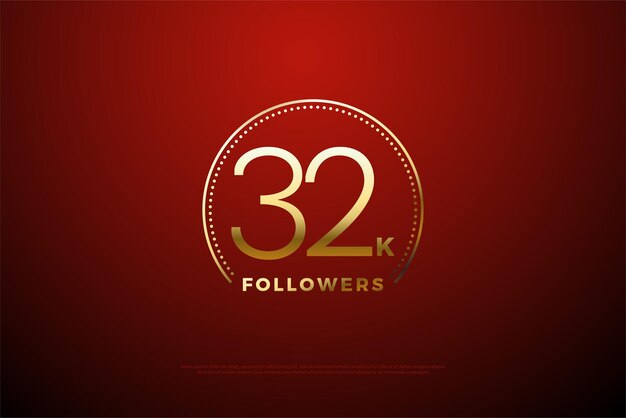32 mil seguidores com arcos de glitter