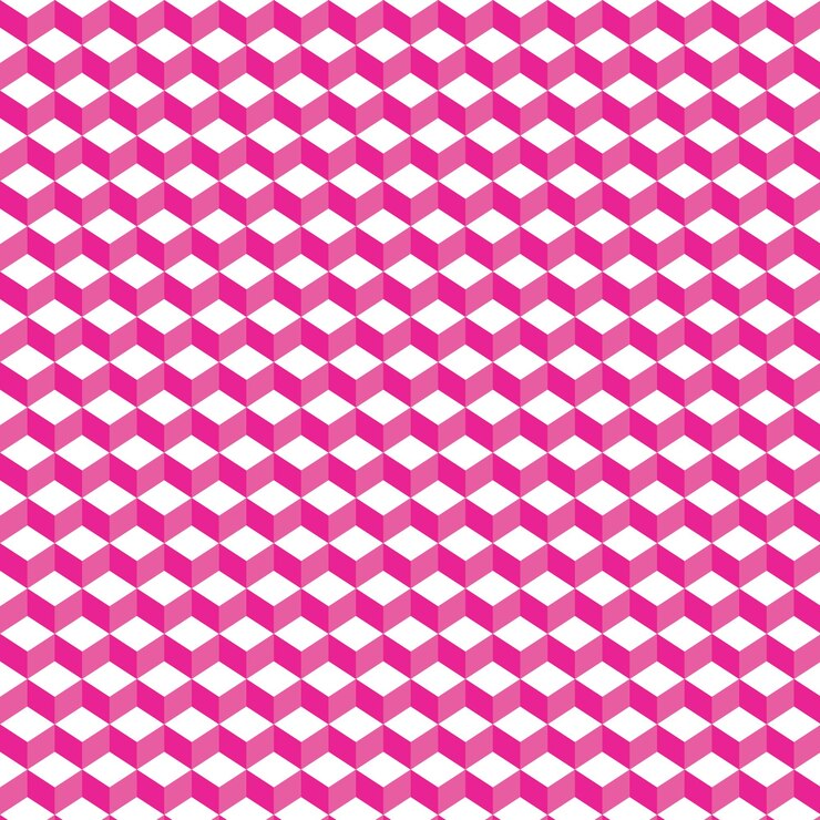Vetor 3d box houndstooth padrão sem costura fundo digital