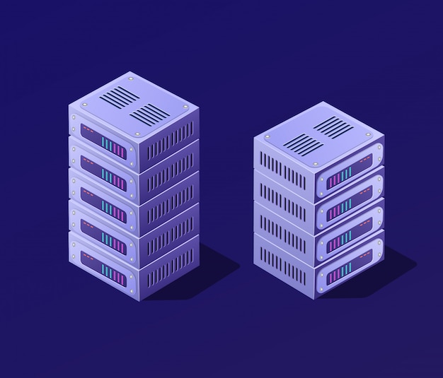 3D isométrico set blockchain