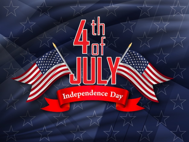 Vetor 4 de julho, dia da independência americana