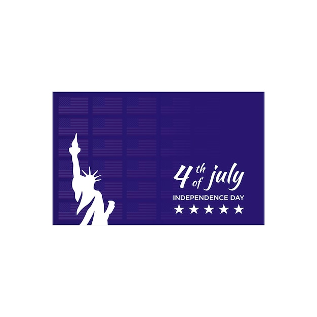 Vetor 4 de julho dia da independência