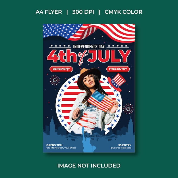 4 de julho Flyer