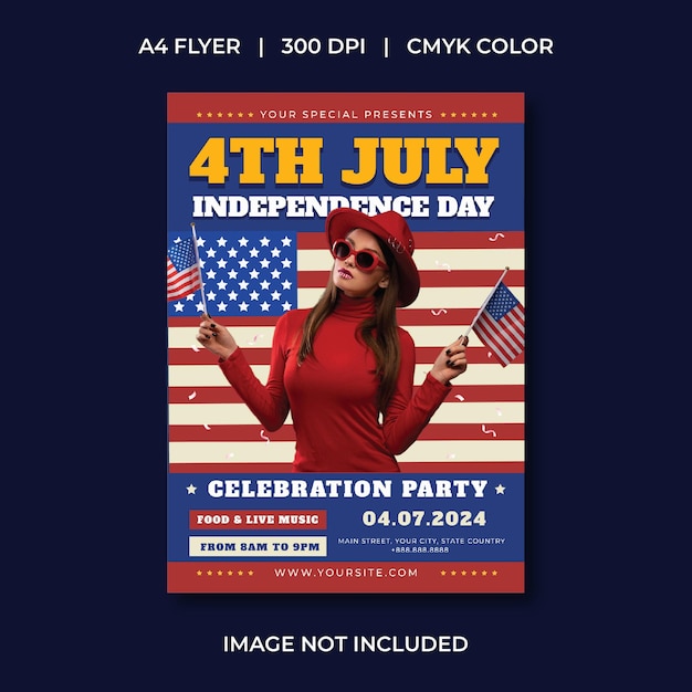 4 de julho Flyer