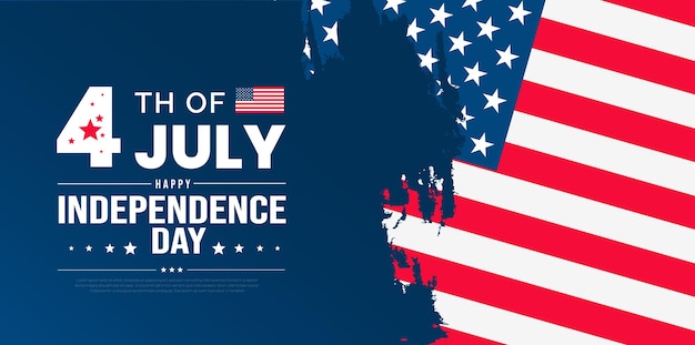 4 de julho fundo de publicidade da promoção da celebração do Dia da Independência dos Estados Unidos