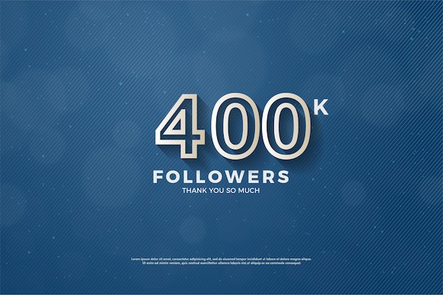 40 mil seguidores com números de borda marrom