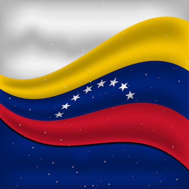 Vetor 5 de julho design de bandeira do dia da independência da venezuela